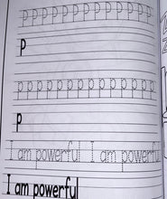 Load image into Gallery viewer, “I LOVE WHO I AM” ABC AFFIRMATIONS & TRACING Coloring Book with FREE “COLORS OF THE WORLD” Crayons Set