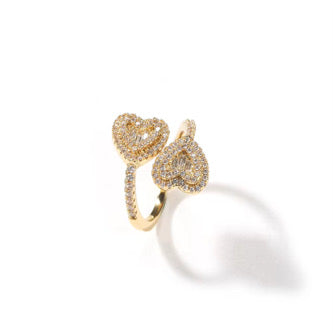 Twin Heart Ring