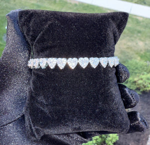 Bling Heart Bracelet - GOLD & SILVER - MIX & MATCH 3 for $75