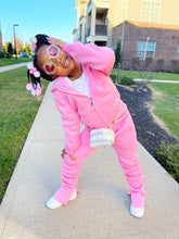 Load image into Gallery viewer, &quot;SWEETHEART STACKED SWEATSUIT&quot; PINK
