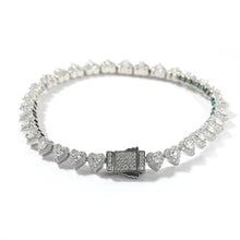 Load image into Gallery viewer, Bling Heart Bracelet - GOLD &amp; SILVER - MIX &amp; MATCH 3 for $75
