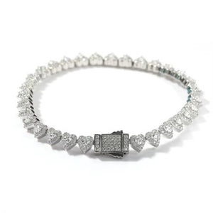 Bling Heart Bracelet - GOLD & SILVER - MIX & MATCH 3 for $75