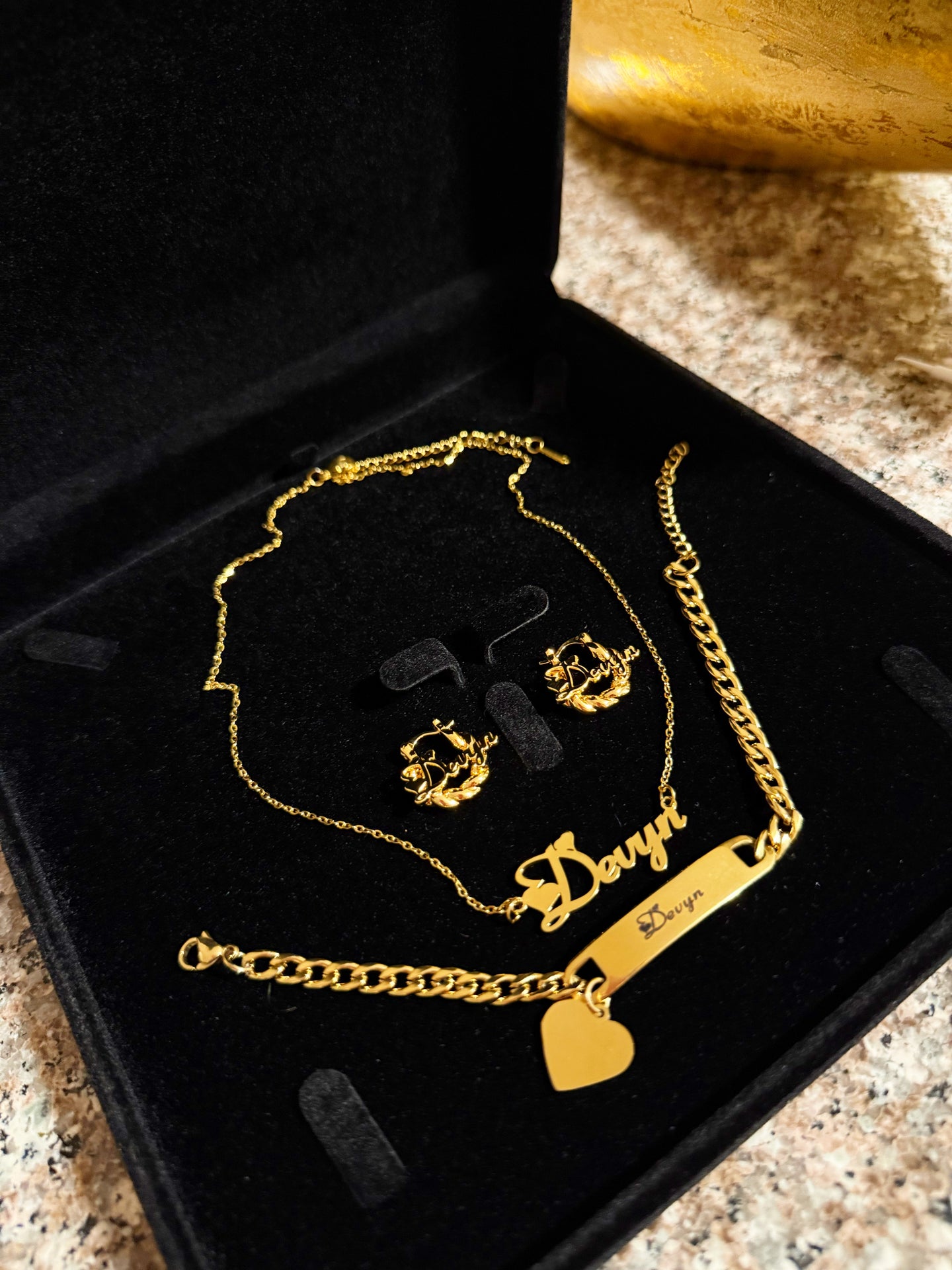 SWEETHEART 3 PC JEWELRY SET